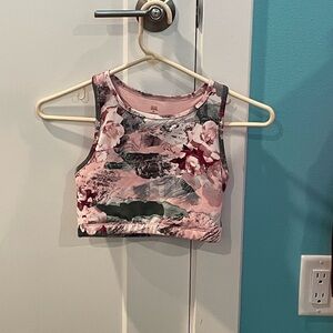 Floral sport bra